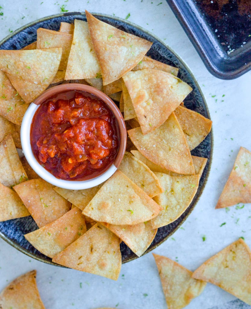Vegan Seasoned Baked Lime Tortilla Chips 