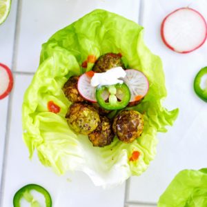 Recipe for Brussels Sprout & Bibbed Lettuce Taco