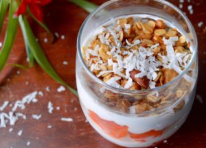 papaya and yogurt