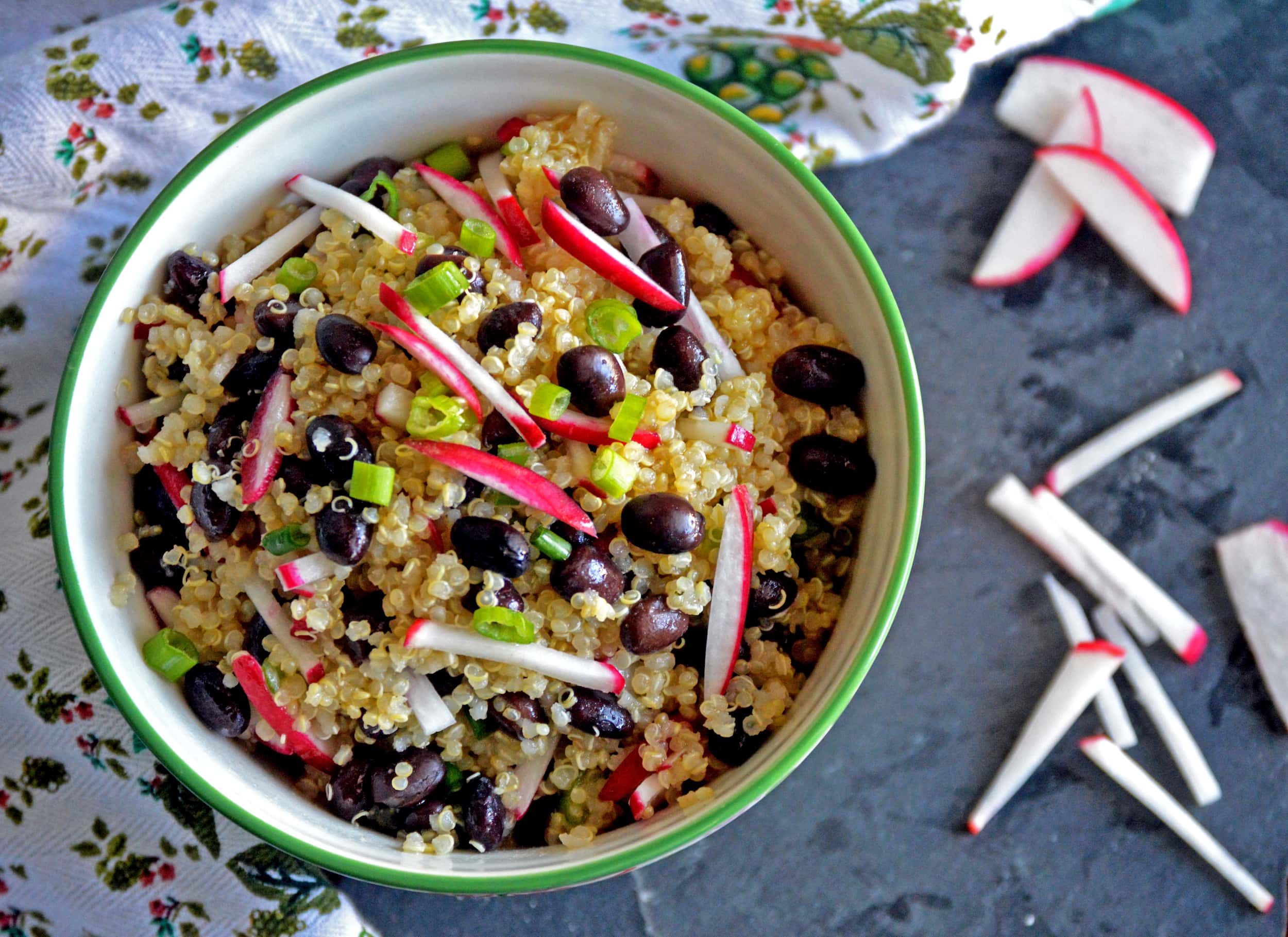 Spring Quinoa Salad with Honey-Lime Vinaigrette