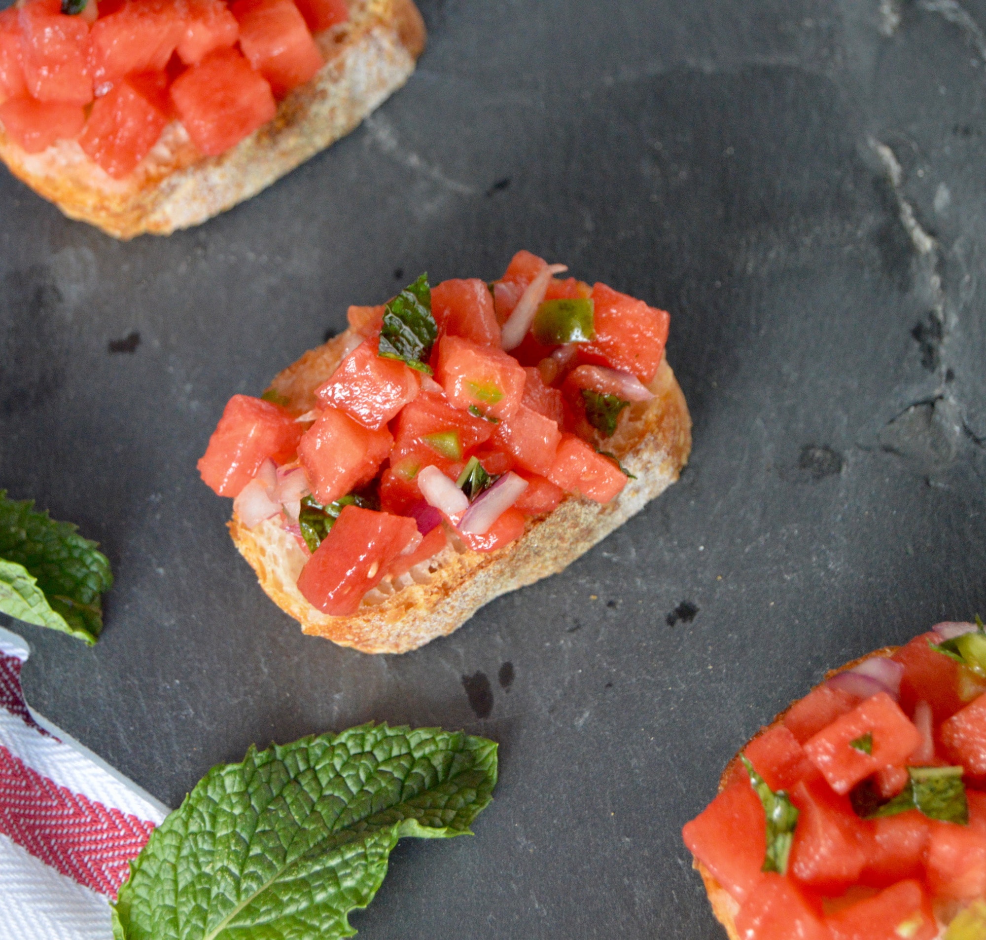 Summer Fruit Bruschetta