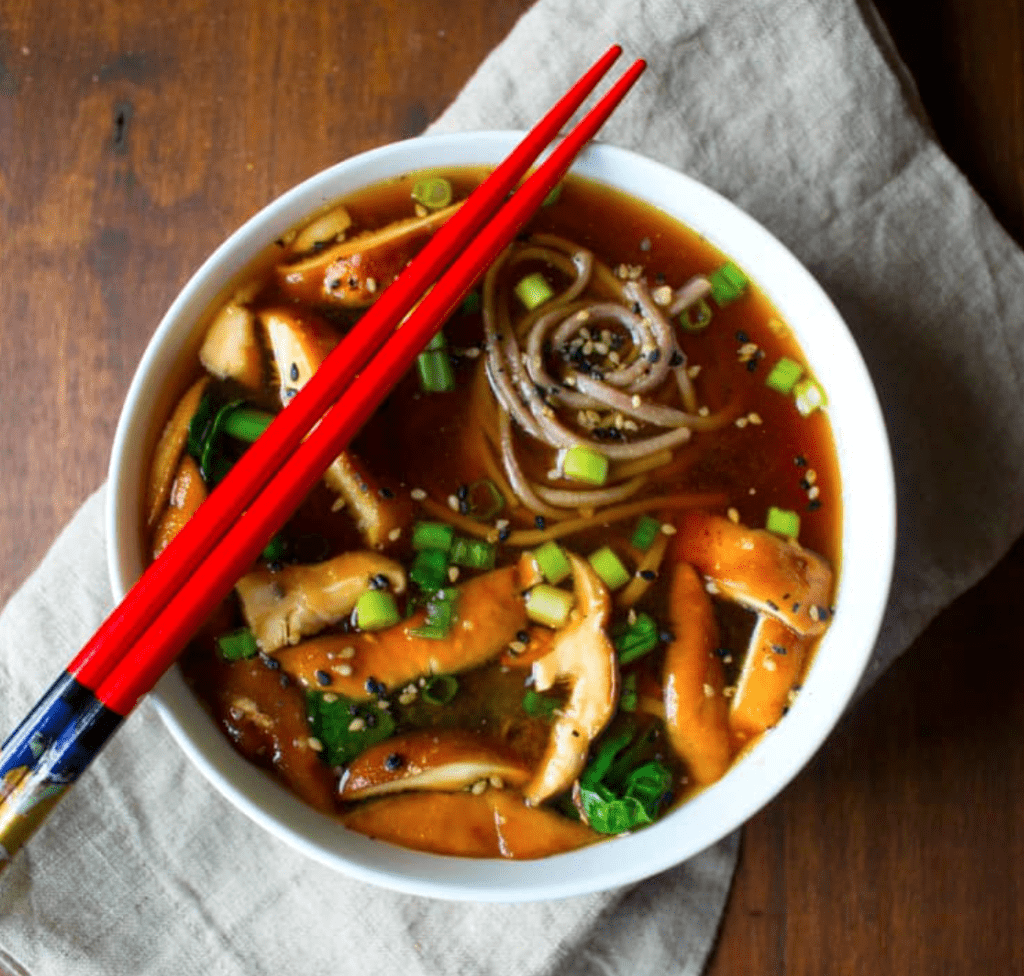 miso soup with kale